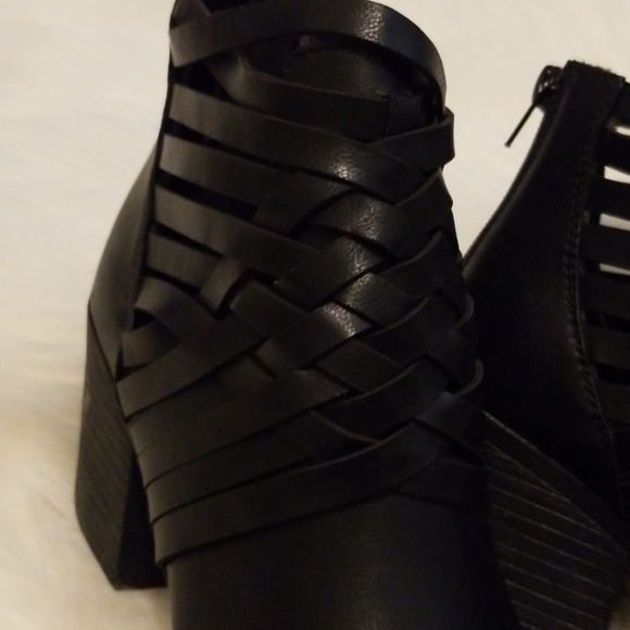 Black Victoria Booties - Picture 2 of 4